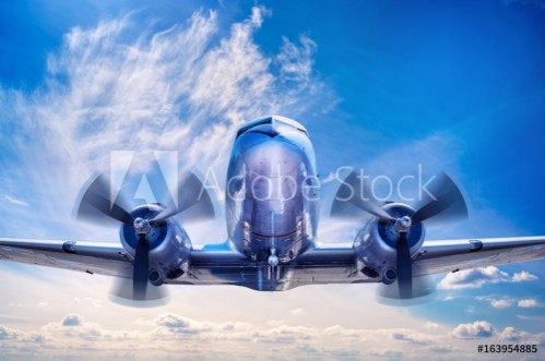 Picture of Old aircraft in the sky